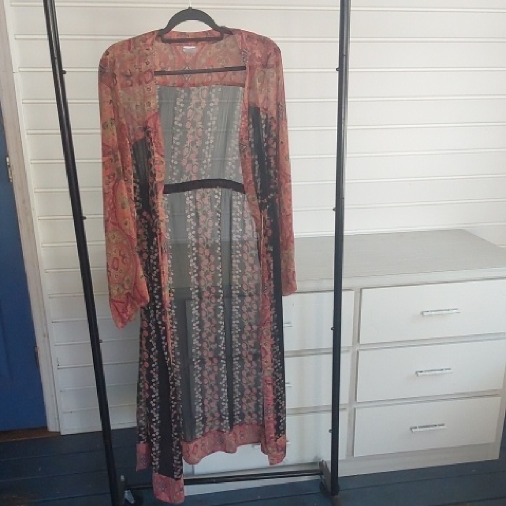 No Boundaries Multicolor Paisley Kimono Size XL